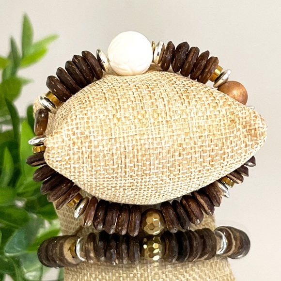 Boho style Bracelet ✨heart tiger eye stone ✨❤️ - Picture 8 of 9